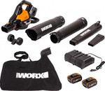 Воздуходувка аккумуляторная Worx WG583E бесщеточная