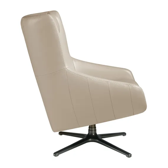 Крутящееся кресло Angel Cerda 5090, бежевая кожа