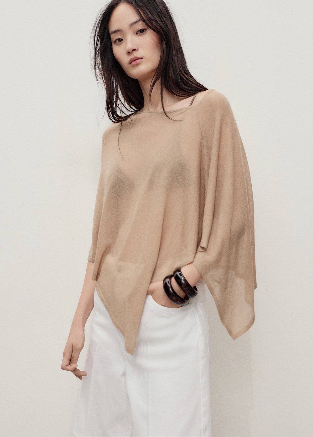 Прямые джинсовые бермуды с высокой посадкой