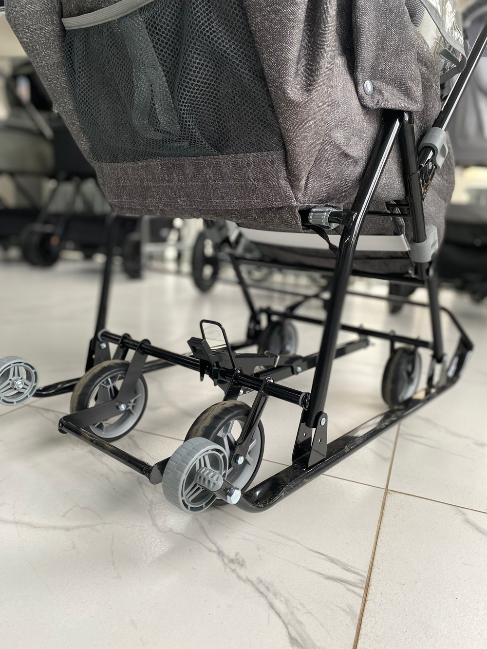 Коляска комбинированная «Наши детки» 6 с ламой серый (арт. НДТ6/1)