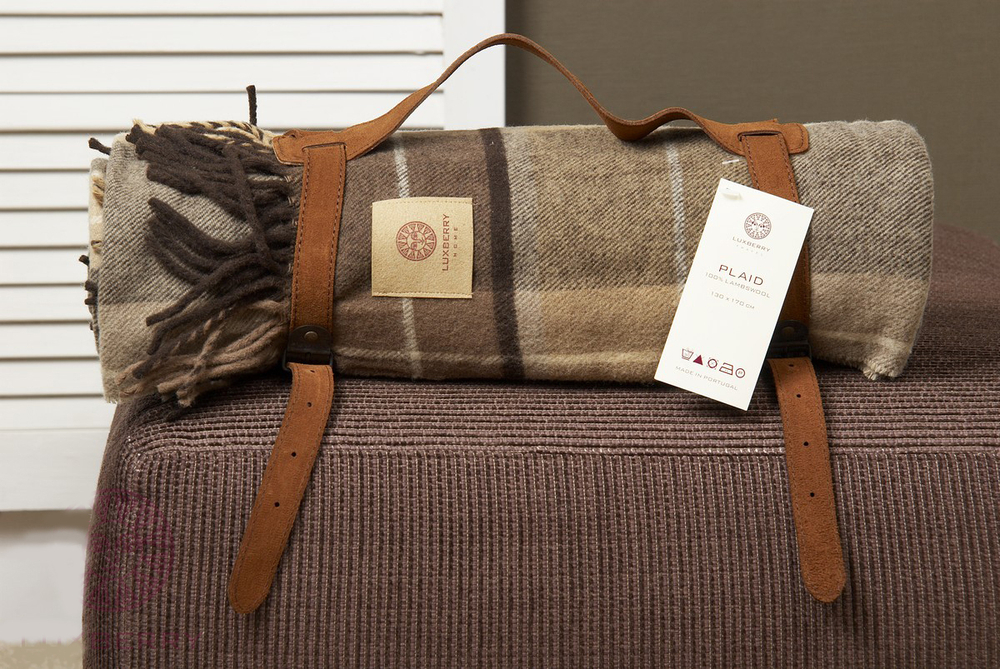 Плед-покрывало 130х170 Luxberry Vandyck коричневый