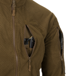 ALPHA TACTICAL Jacket - Grid Fleece - Coyote