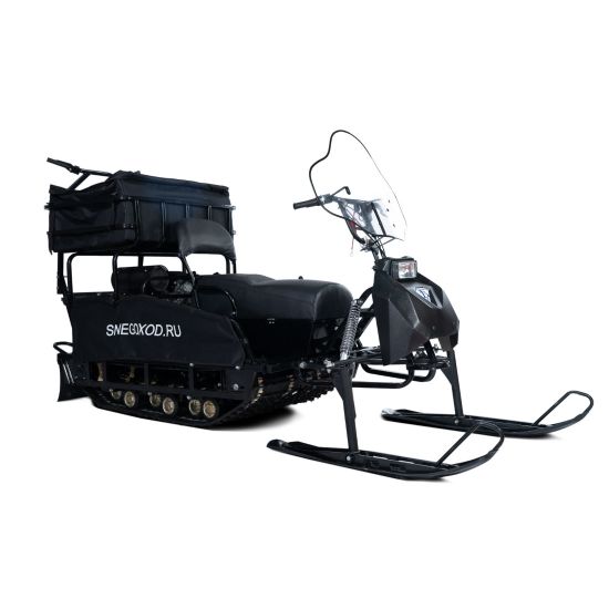 Мотобуксировщик "БУРЛАК-М" ЭКСПЕДИТОР RK (17 л.с.) + лыжный модуль