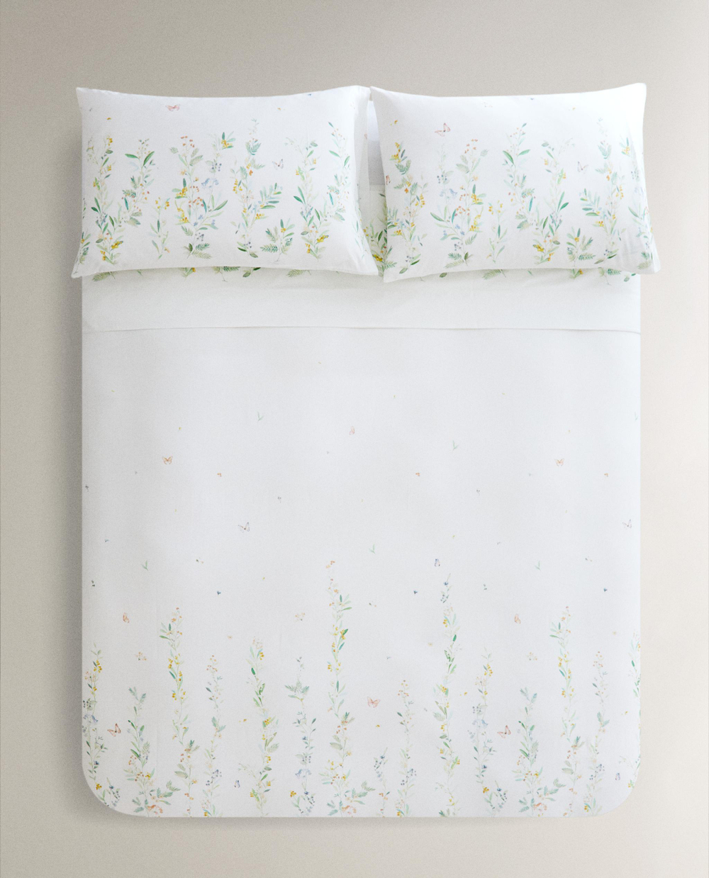 Пододеяльник Zara Home сатин, хлопок 100%, с цветочным принтом, 7118/088