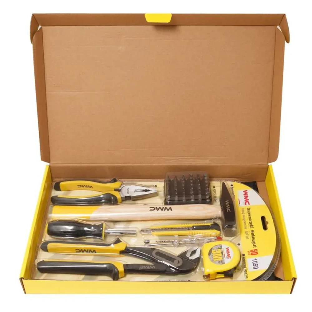 Набор шарнирно-губцевого инструмента 50пр. WMC TOOLS WMC-1050
