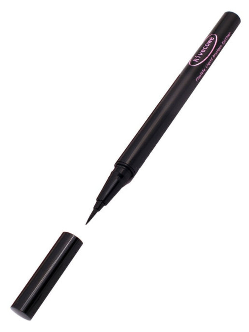 Rivecowe Водостойкая подводка фломастер для глаз Flexible Liquid Brush Pen Eyeliner,