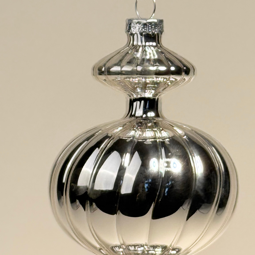 Ёлочная игрушка Пика серебро, 22см