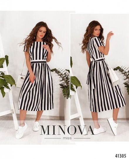 Платье 1075-синий Minova Фото 1