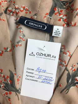 Блузка Amphora с красивым принтом, маркировка М, визуально на 46 размер