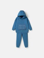 Костюм с худи "Деним" утепленный