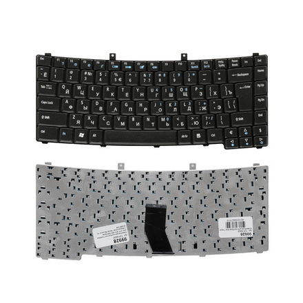 Клавиатура для ноутбука Acer TravelMate 3200, 4000, 4200, 8000, 8100, Г-образный Enter, черная