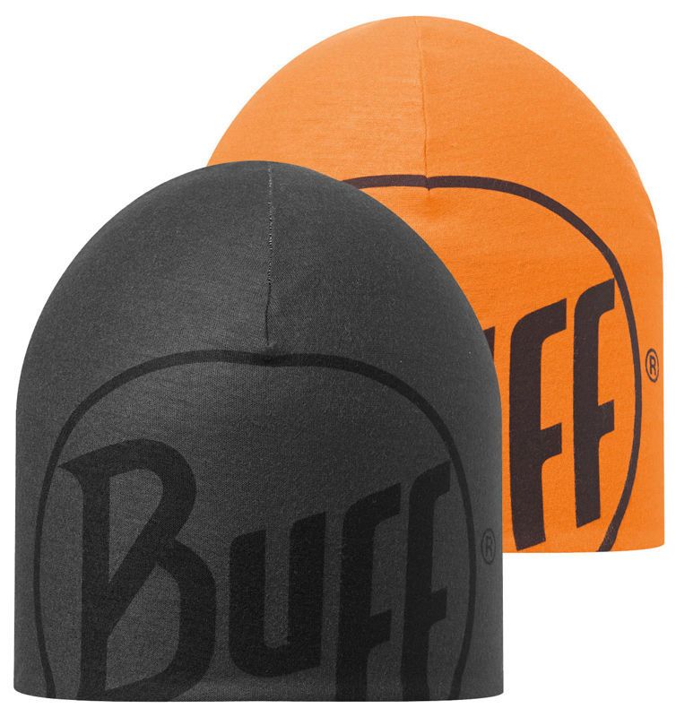 Шапка летняя Buff R-Logo Graphite - Orange Fluor Фото 1