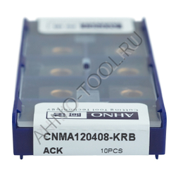 Пластина твердосплавная ISO CNMA120408-KRB ACK10E AHNO по чугуну, чистовая