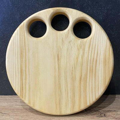 Круглая подставка для кулича и 3 яиц