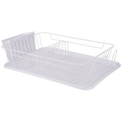 СУШИЛКА ДЛЯ ПОСУДЫ БЕЛАЯ 42,5*30,5*10 СМ (КОР-6ШТ)