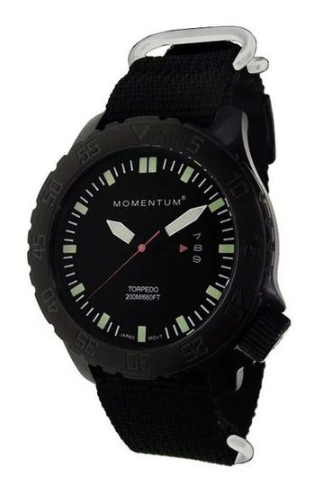Канадские часы Momentum TORPEDO BLACK-ION 1M-DV76B7B