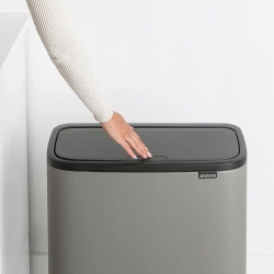 Brabantia Контейнер для мусора Bo Touch 3x11 л серый