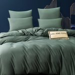 Комплект постельного белья Однотонный Сатин «Мятный бриз»