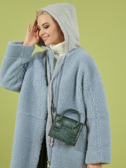 Шуба из шерсти мериноса, SilverFox (арт. S969cb)