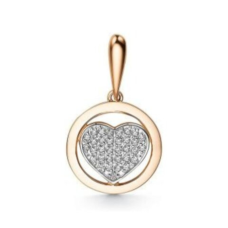 Подвеска из золота с фианитами