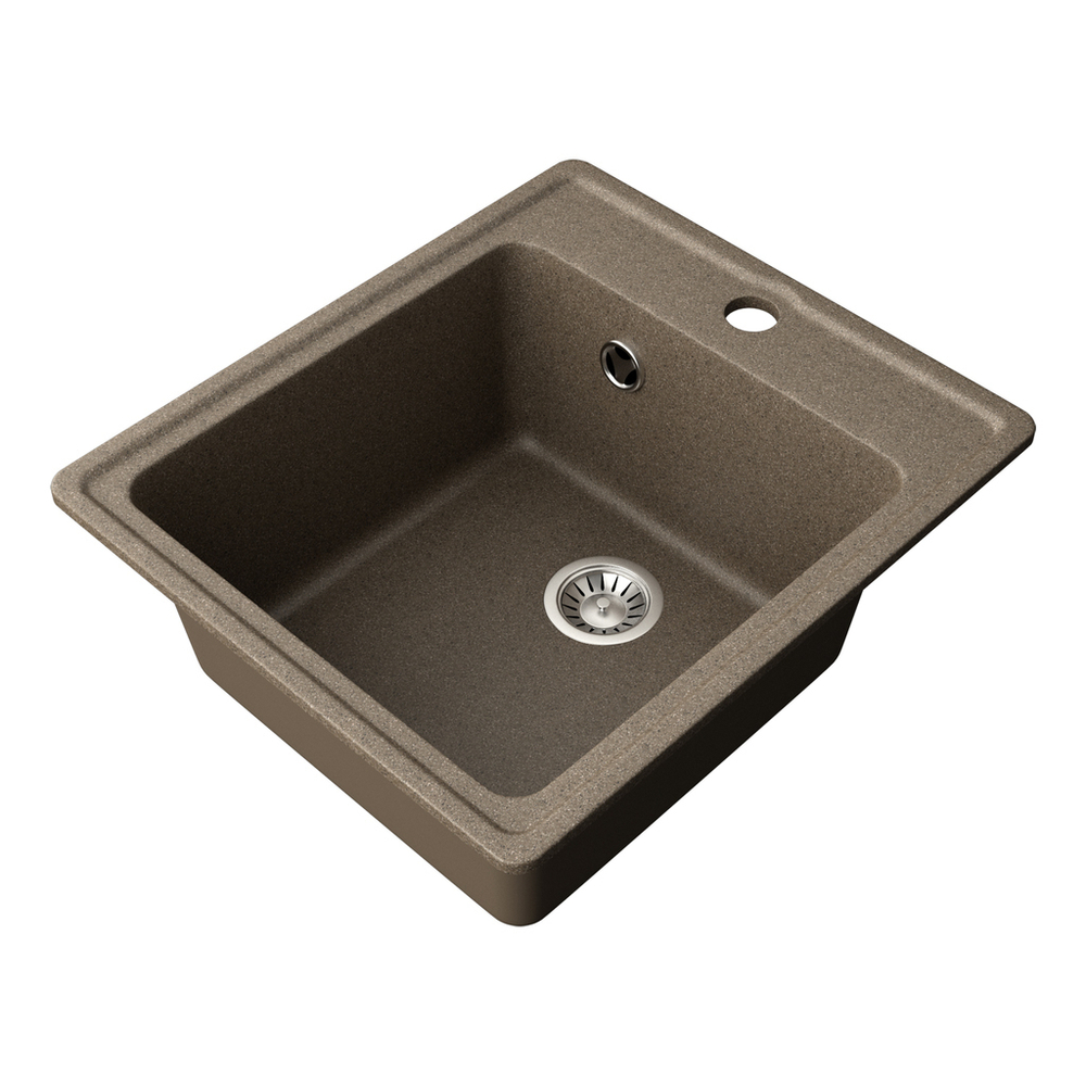 Мойка ML-GMS18 СТАНДАРТ прямоугольная, терракот (307), 410*470*190мм