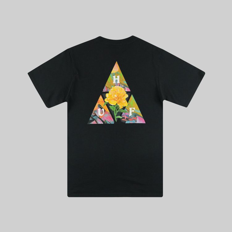 Футболка мужская HUF New Dawn артикул:TS01516 BLACK - купить в магазине Дайс