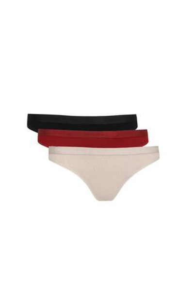 Стринги 3 пары Calvin Klein Underwear - черный(000QD5244E)