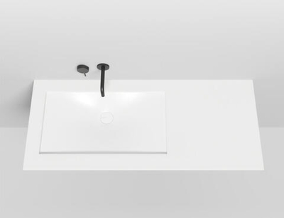 Раковина каменная встраиваемая снизу матовая 70x40 Salini MAREA 1802213MRF окрашена по RAL