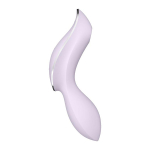 Сиреневый вибромассажер 17,4см с вакуумной стимуляцией Satisfyer Curvy Trinity 2