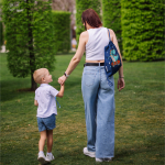 Мешок в садик 33х40, Динозавр (синий)