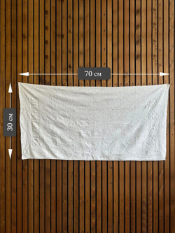 Ветошь белая махровая 100% ХБ (разрезанные полотенца 30x70 см) в тюках по 2 кг