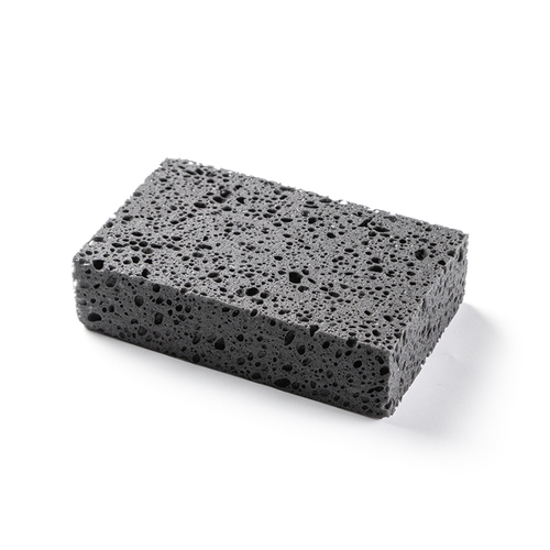 Shine Systems Black Sponge - чёрная крупноячеистая губка для мойки кузова автомобиля 20*12*6см
