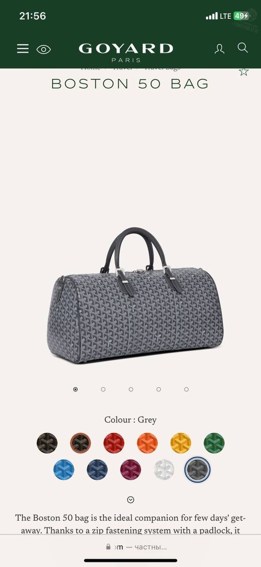 Дорожная сумка Goyard
