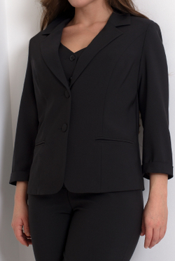 Жакет женский 3736зпб, черный #70Ч043736зпб