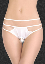 Оригинальные трусики с бусинами и тройными бретелями