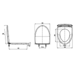 Сиденье для унитаза "Версия" крап. ИНКОЭР