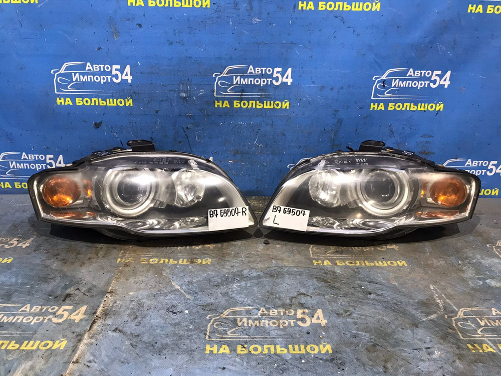 Фара передняя левая AUDI A4 2005-2008