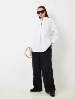 Рубашка  оверсайз  длинная