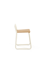 Tinn Стул из ясеневого шпона с бежевой металлической конструкцией