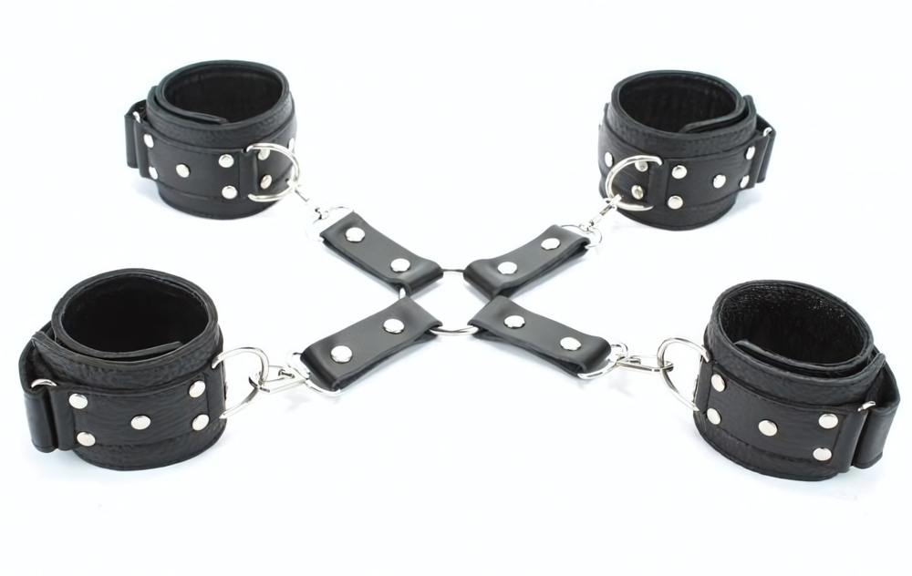 Комплект фиксаторов для рук и ног (Цвет: черный)