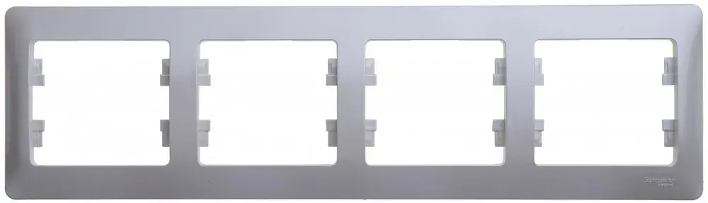 GLOSSA 4-постовая РАМКА, горизонтальная, ПЕРЛАМУТР