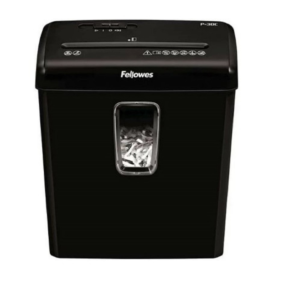 Fellowes Шредер Powershred P-30C, DIN P-4, 4х34 мм, 6 лст., 15 лтр.
