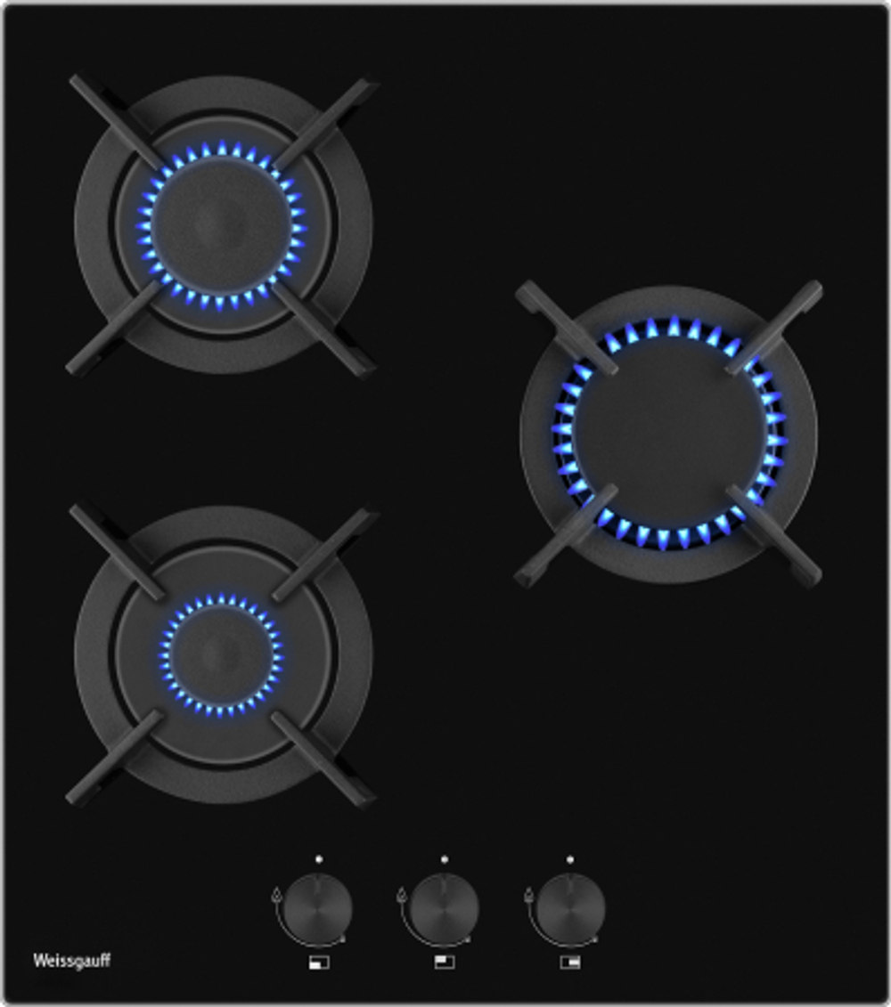 Встраиваемая газовая варочная панель Weissgauff HG 453 BGV (437028)