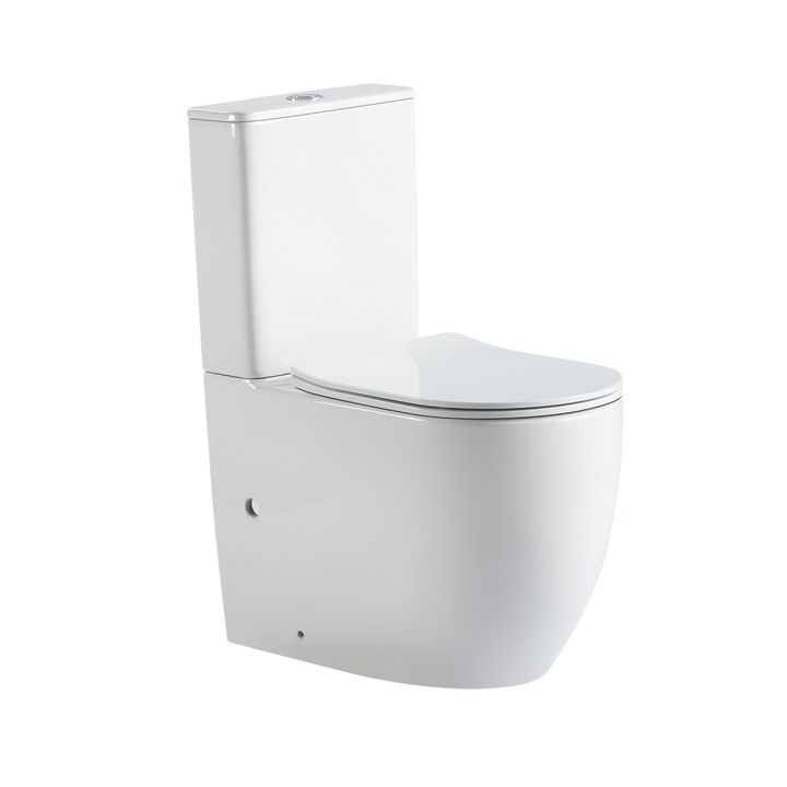 Унитаз ABBER Bequem AC1110T компакт белый, безободковый, смыв торнадо