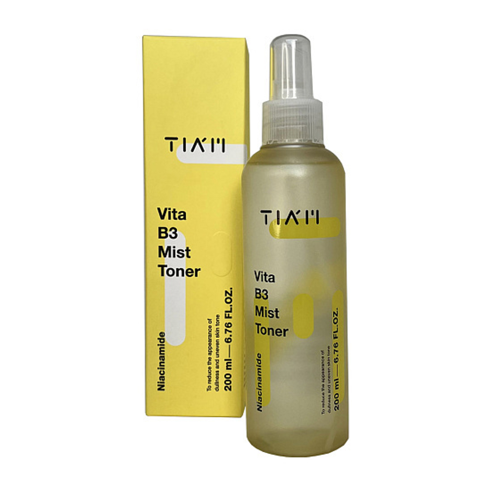 Тонер-мист для сияния кожи с ниацинамидом TIAM  Vita B3 Mist Toner, 200 мл