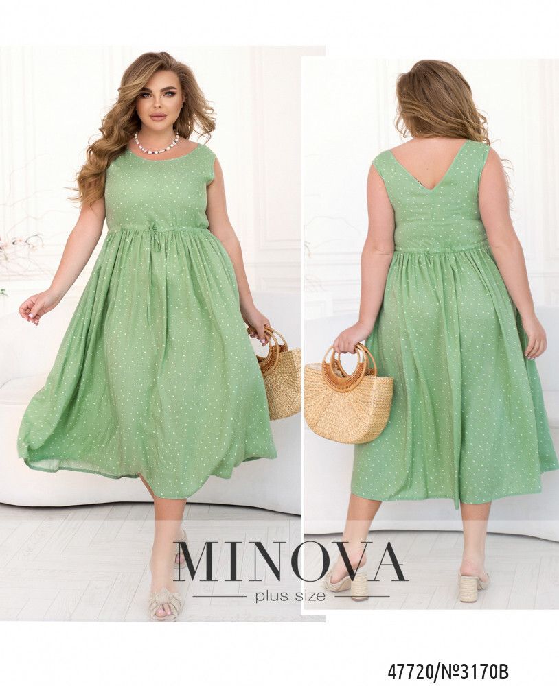 Платье 3170B-мятный Minova