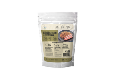 Каша гречневая с сосисками