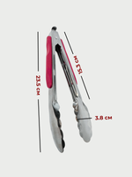 Щипцы для гриля красн. пласт. накладками на ручке, особо прочные 23,5 см, дубовый лист, CGPro