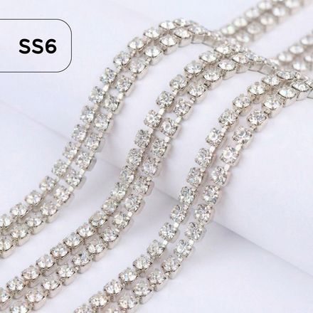 Цепочка со стразами Crystal Silver