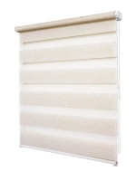 Рулонная штора - День-Ночь - ТМ "УЮТ" - ткань: "Канзас" - цвет: "натуральный"